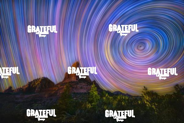 Colorful Star Trails in Sedona, Arizona