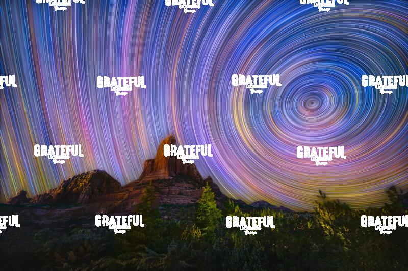 Colorful Star Trails in Sedona, Arizona