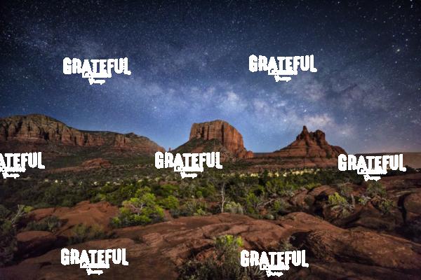 Milky Way above the Red Rocks of Sedona, Arizona