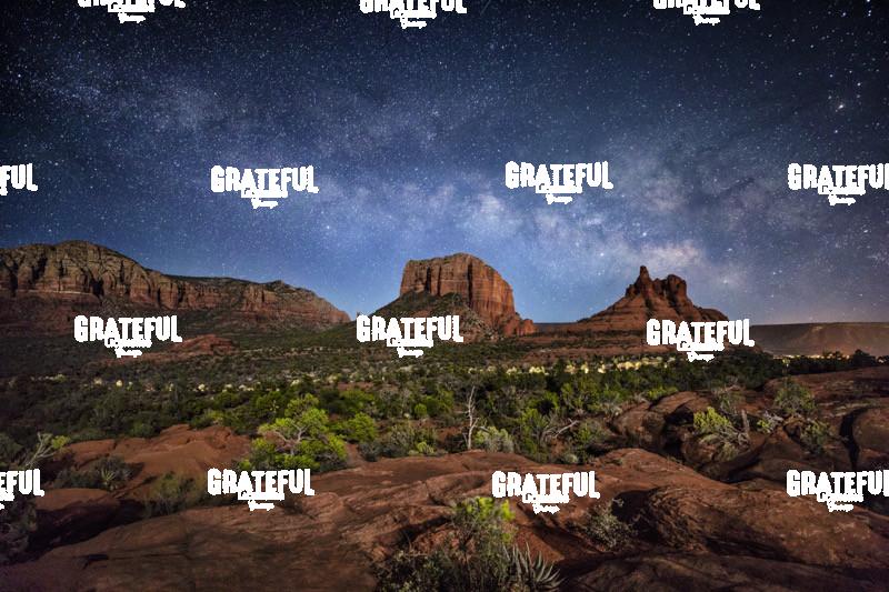 Milky Way above the Red Rocks of Sedona, Arizona