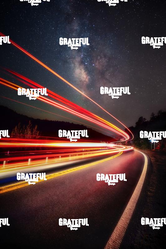 Milky Way and Car Trails over Sedona, Arizona