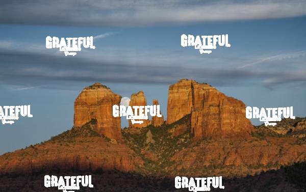 Moonrise over Sedona
