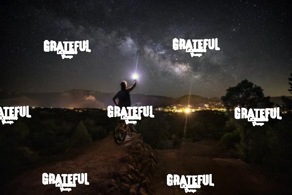 Mountain Biking under the Milky Way in Sedona, Arizona