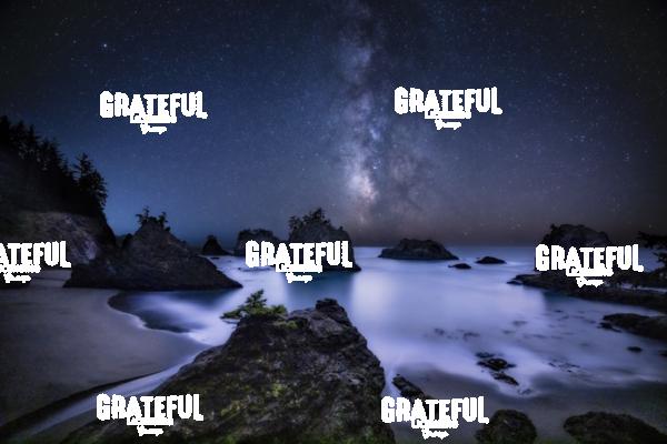Milky Way over Secret Beach on the Oregon Coast