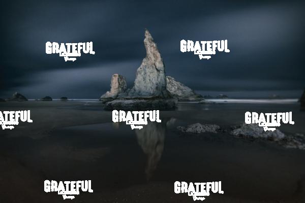 Merlins Hat After Dark in Bandon, Oregon