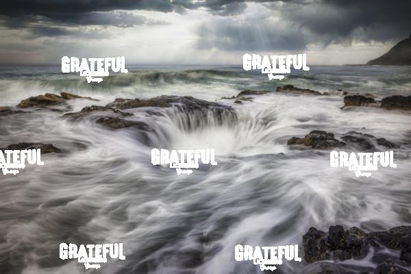 Waves Crashing into Thors Well on the Oregon Coast 3