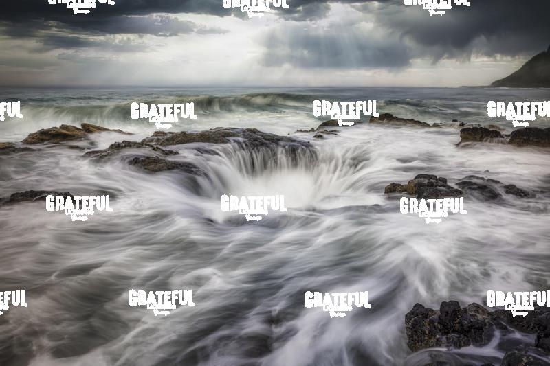 Waves Crashing into Thors Well on the Oregon Coast 3