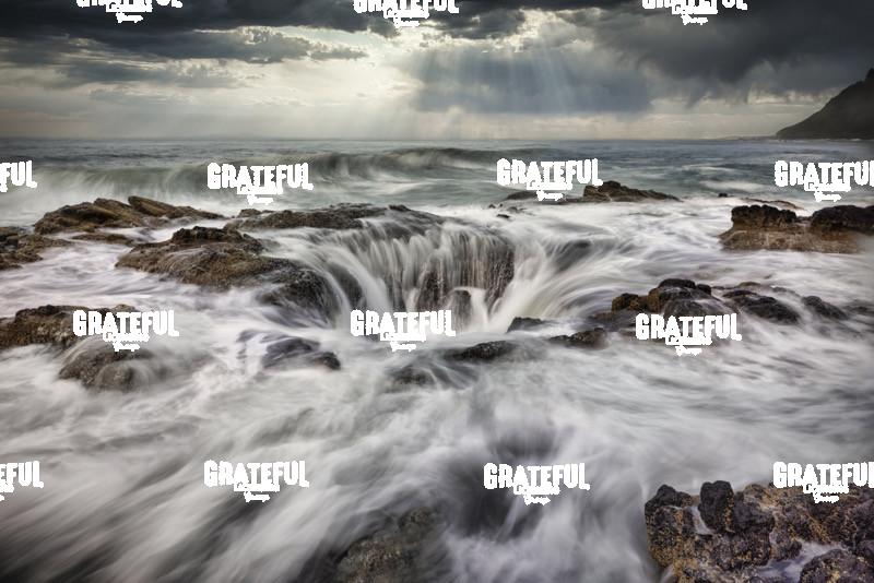Waves Crashing into Thors Well on the Oregon Coast 2
