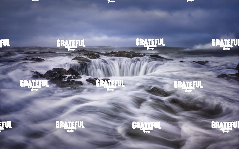 Waves Crashing into Thors Well on the Oregon Coast 5
