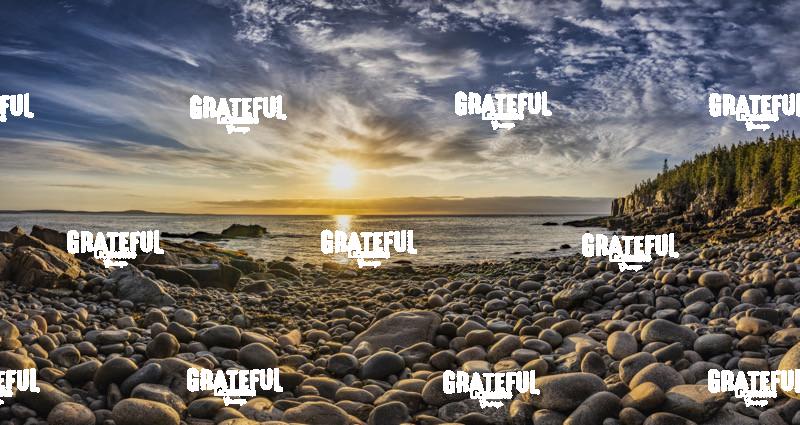 Boulder Beach at Sunrise in Acadia National Park 3