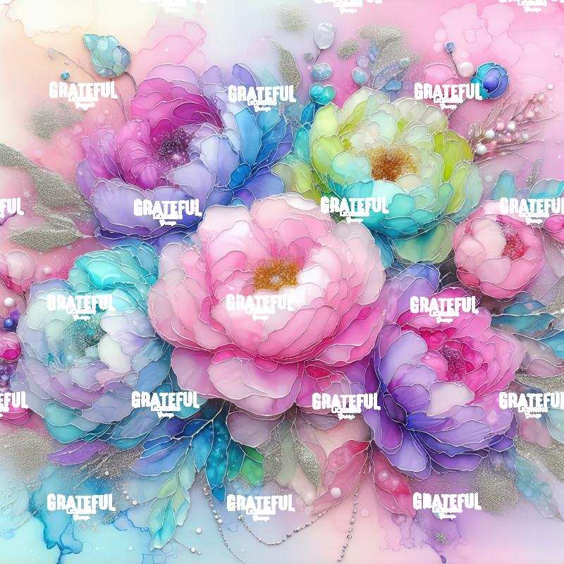 Rainbow of Peonies