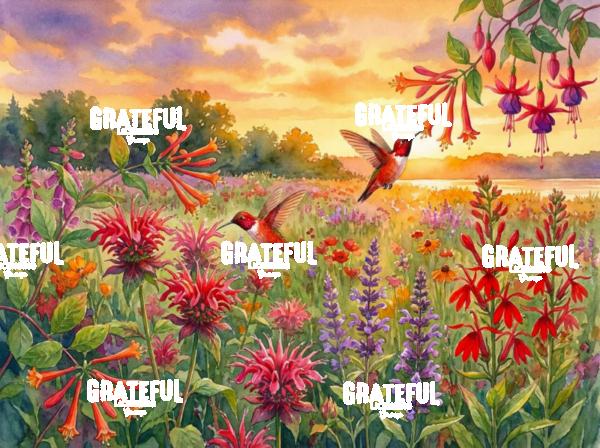 Wildflower Field at Sunrise