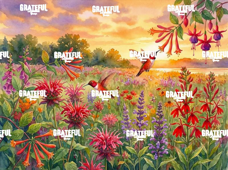 Wildflower Field at Sunrise