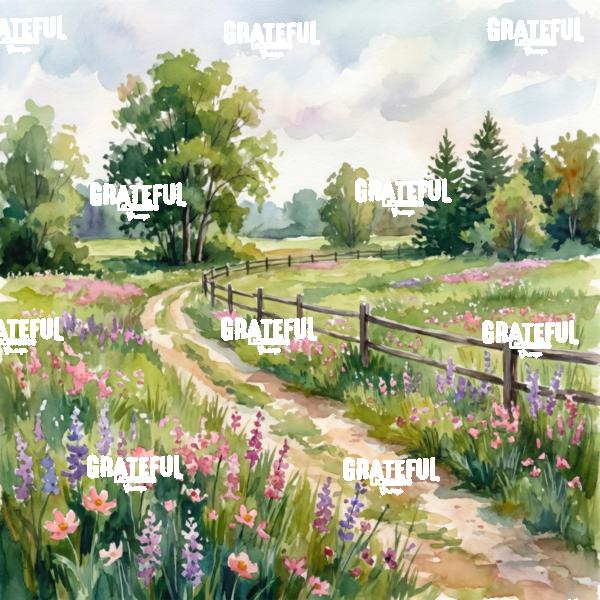 Fenced Wildflower Path