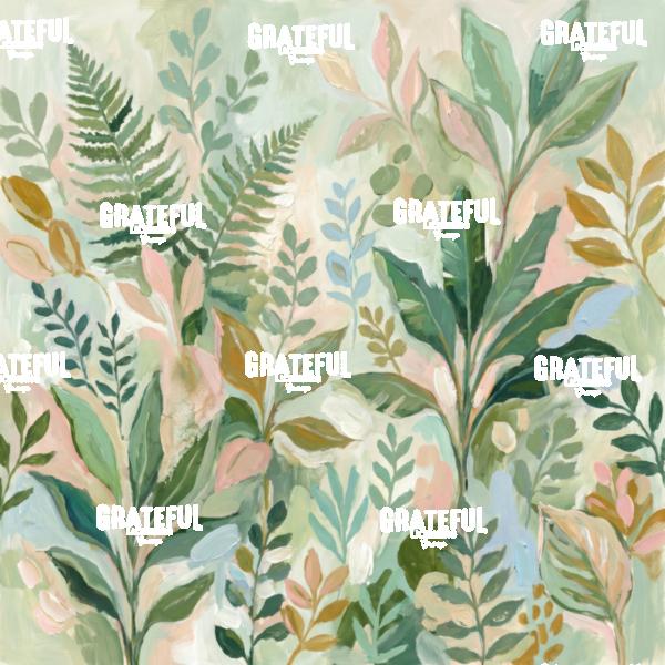 Pastel Plant Collage
