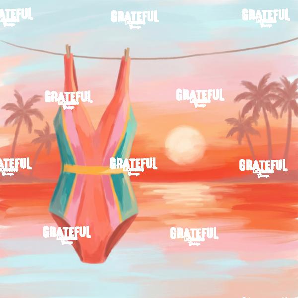 Swimsuit at Sunset