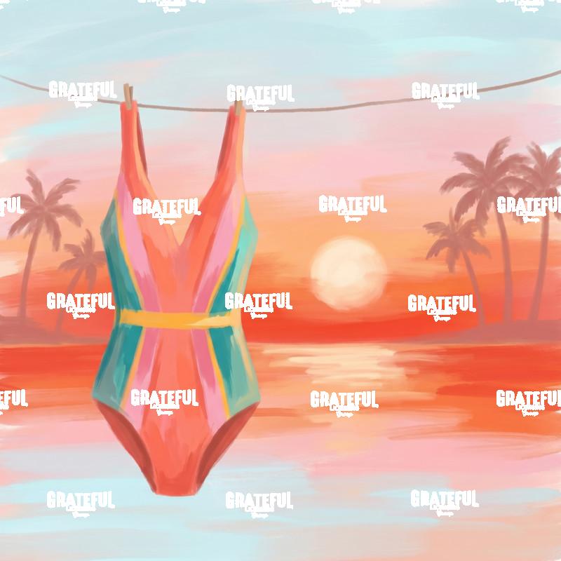 Swimsuit at Sunset
