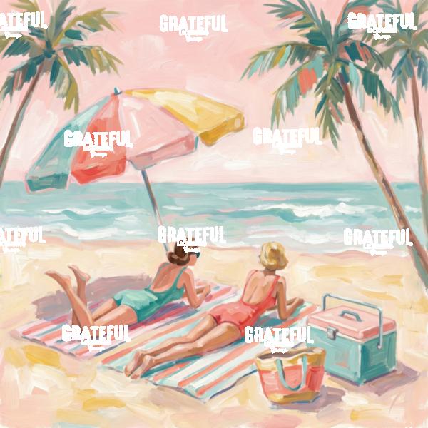 Suntanning Beach Life