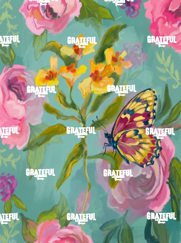 Butterfly and Flowers (2)