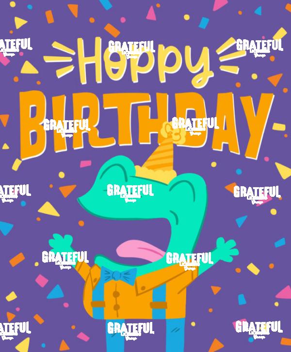 Kids Bday Frog