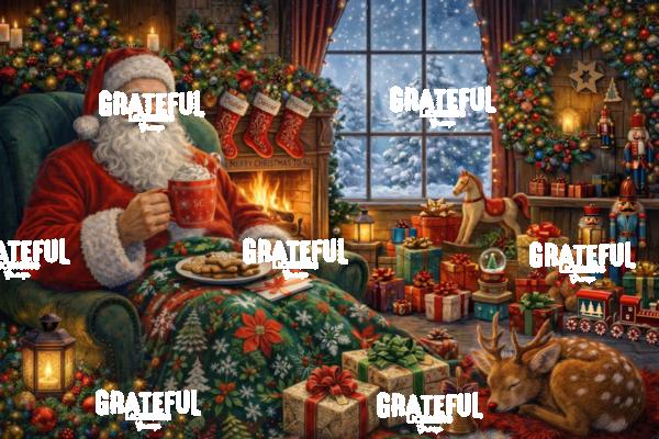 A Snack for Santa with Rudolph