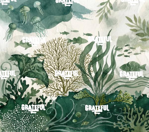 Underwater paper cut