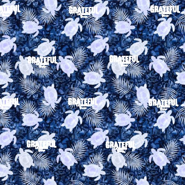 Batik Turtles and Palm Leaves