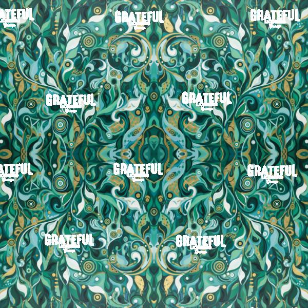 Green and Gold Swirls