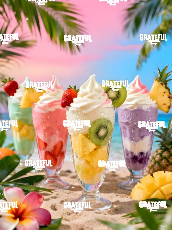 A Rainbow Of Fruit Parfaits