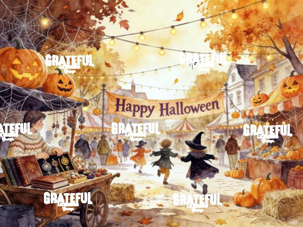 Watercolor Halloween Harvest Festival
