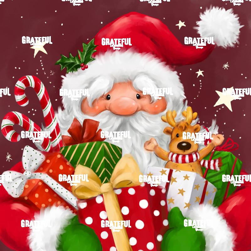 Santa with many Presents