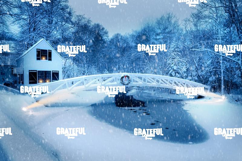 Winter Night in Somesville