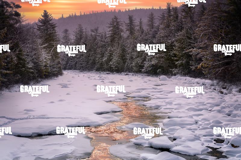 Winter Sunrise in the White Mountains