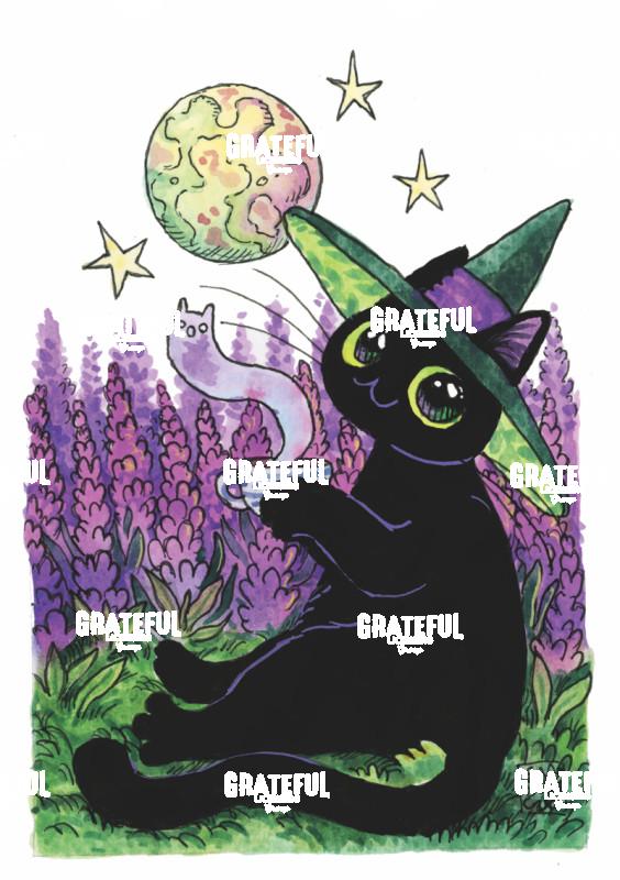 Moonlit Lavender Field