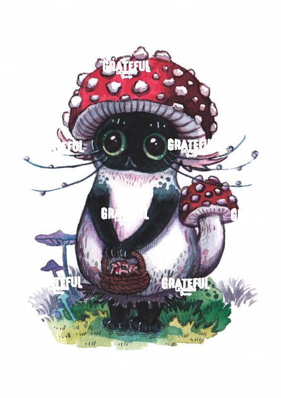 Mushroom Cap Cat