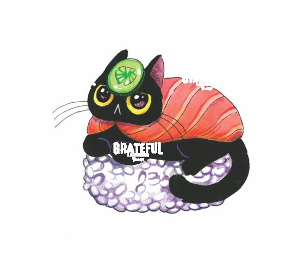 Salmon Sushi Cat