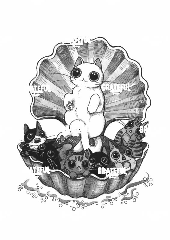 Cats in Seashell