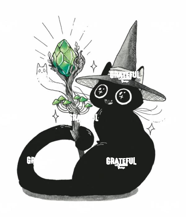 Cat with Crystal Staff