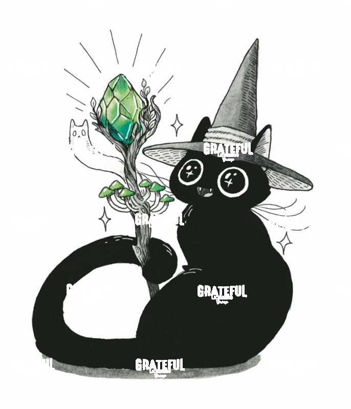 Cat with Crystal Staff