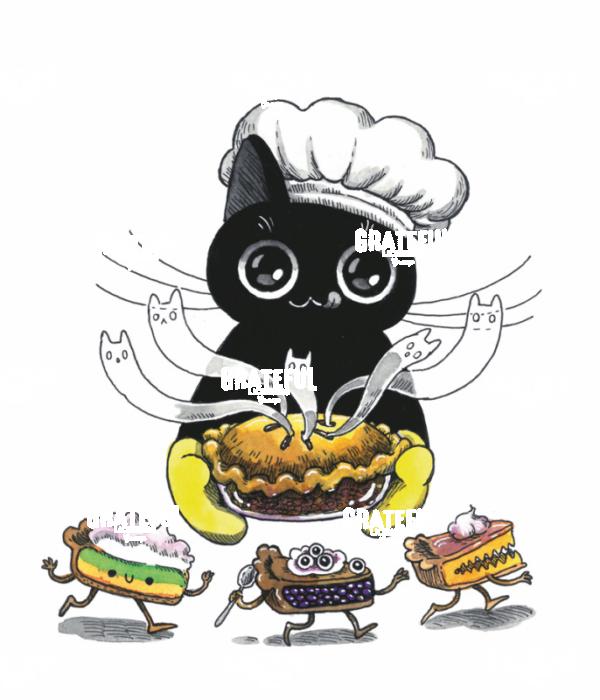 Cat Chef with Dancing Cakes