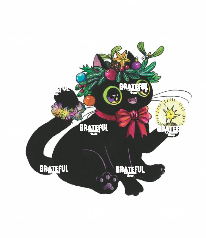 Christmas Wreath Cat