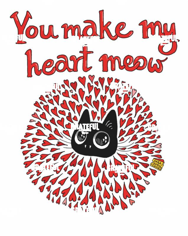 Heart Burst Cat