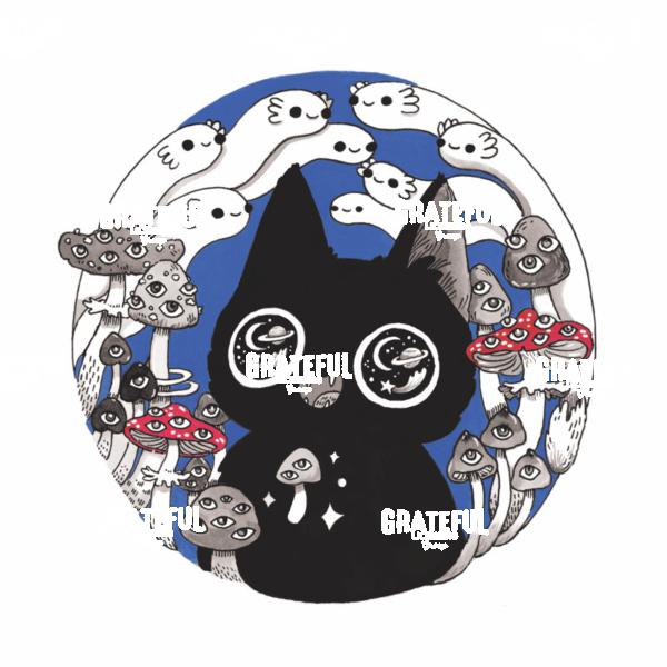 Cat in Blue Circle