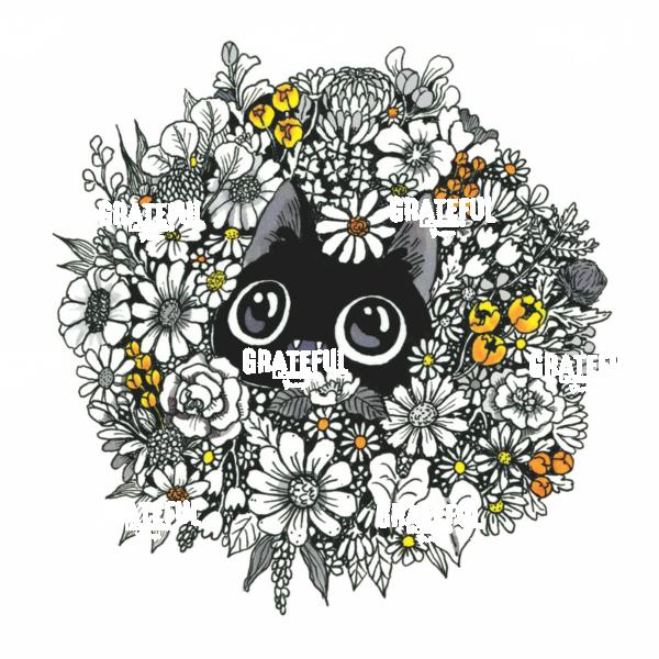 Flower Wreath Cat