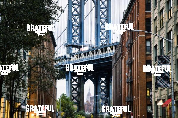 Manhattan Bridge in Dumbo in NYC