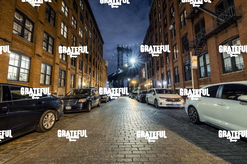 Manhattan Bridge and streets from Brooklyn in NYC 7