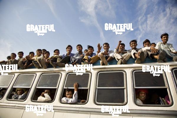 bus ride in India