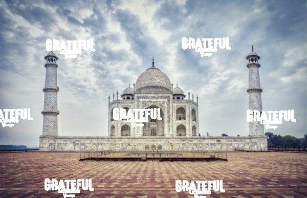 taj mahal at sunrise in India