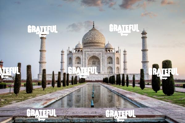 The Taj Mahal at sunrise