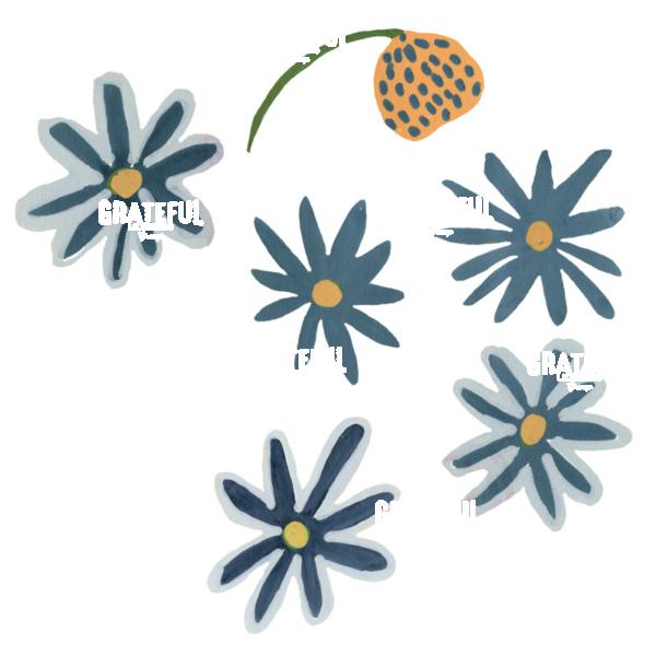 french country blue florals